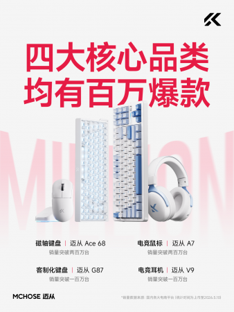618前4款外设已百万销量， 拆解迈从“单品爆款到爆品矩阵”方法论